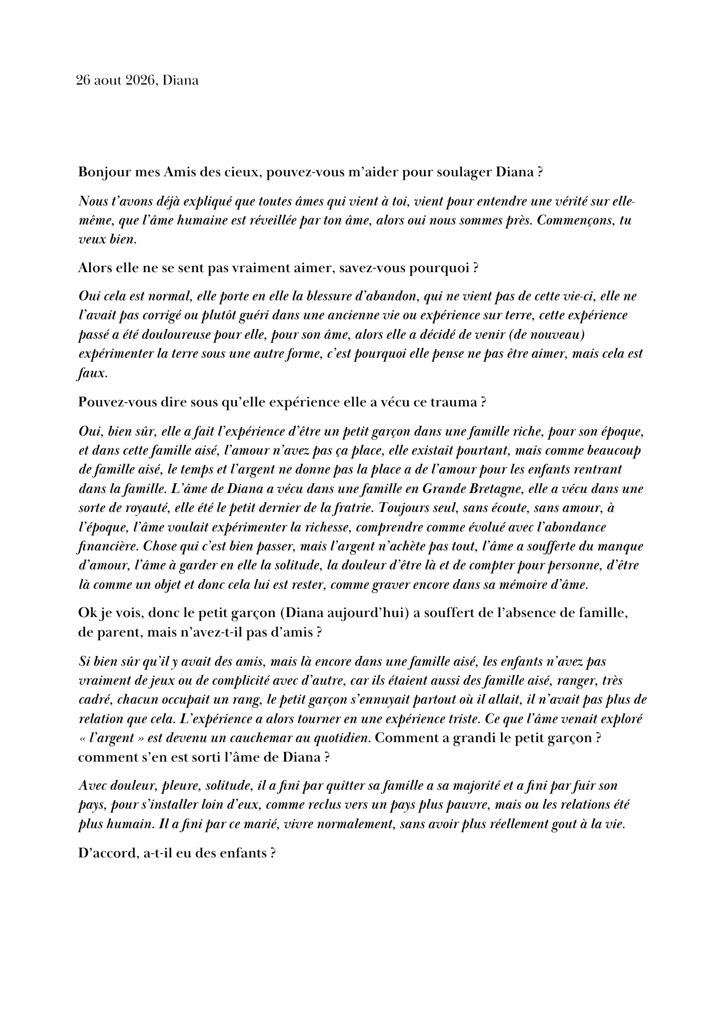 extrait de transmission Elise Medium