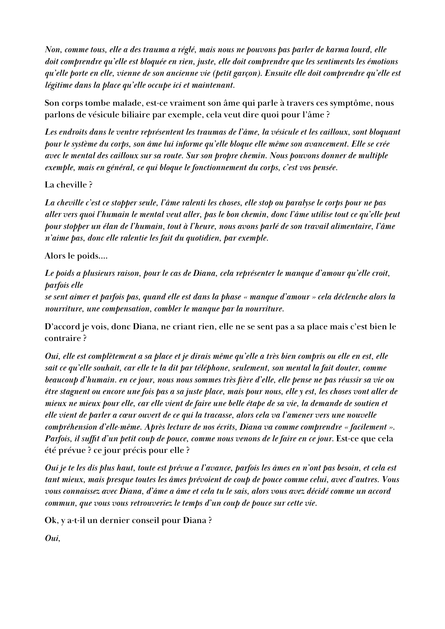 extrait de transmission Elise Medium